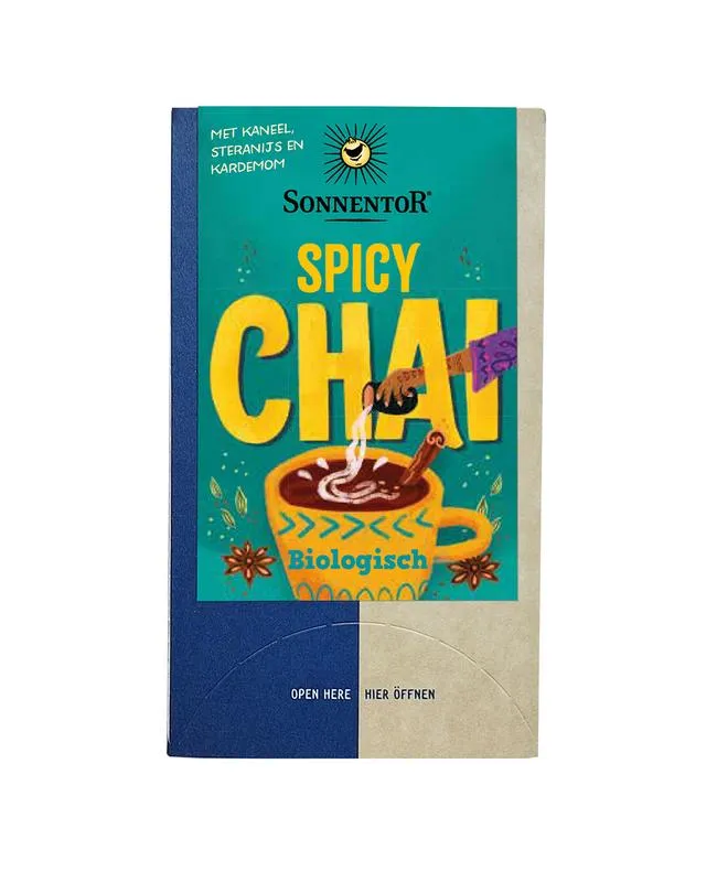 Sonnentor Spicy Chai Thee Bio (18 zakjes)
