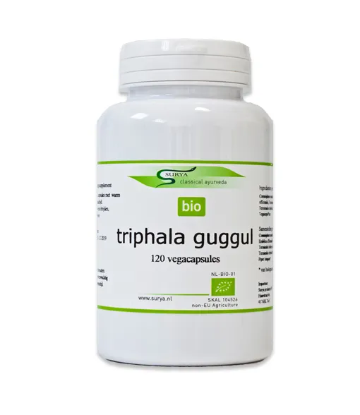 Surya Triphala Guggul Bio (120 vega capsules)