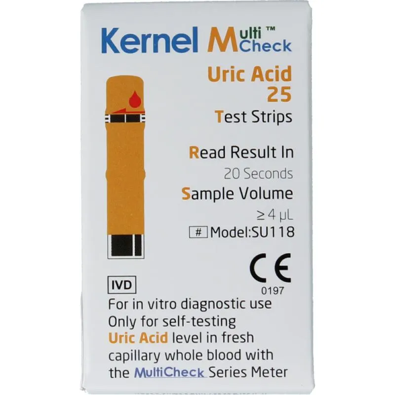 Testjezelf.nu Multicheck Urinezuur Teststrip (25 stuks)