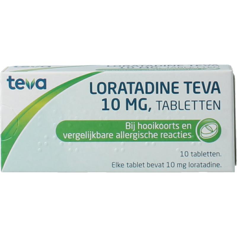 Teva Loratadine 10mg (10 tabletten)