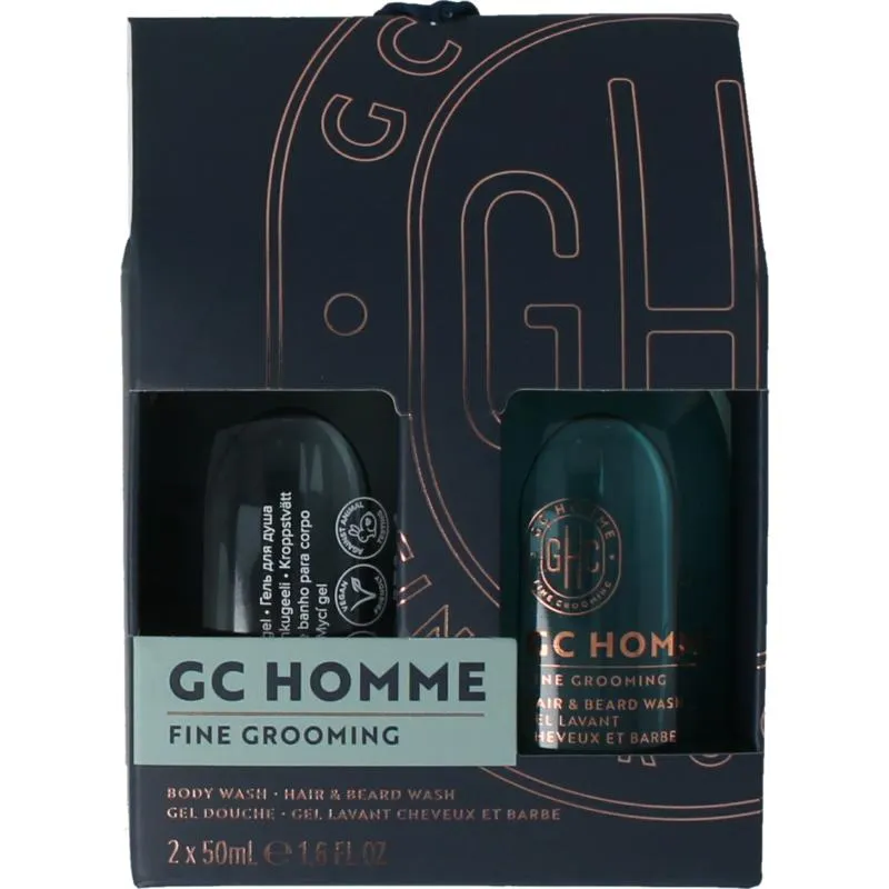 The Luxury Bath Body Duo Mini Men - Body/Hair & Beard Wash (1 set)