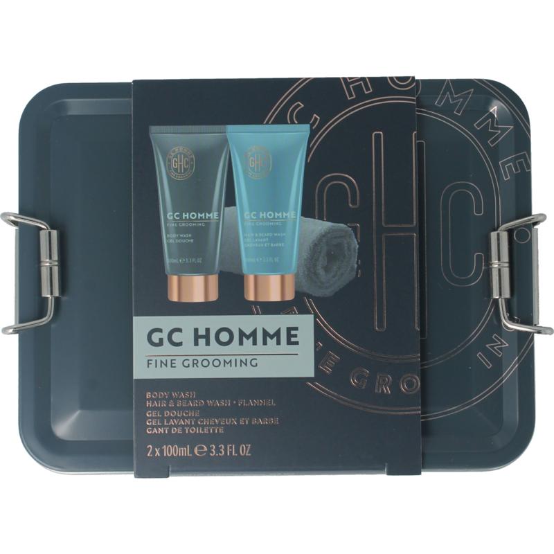 The Luxury Bath Groom & Go Body/hair And Bear Wash Washand Blik (1 set)