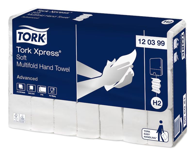 Tork Advanced Handdoekjes Interfold Soft (2856 stuks)