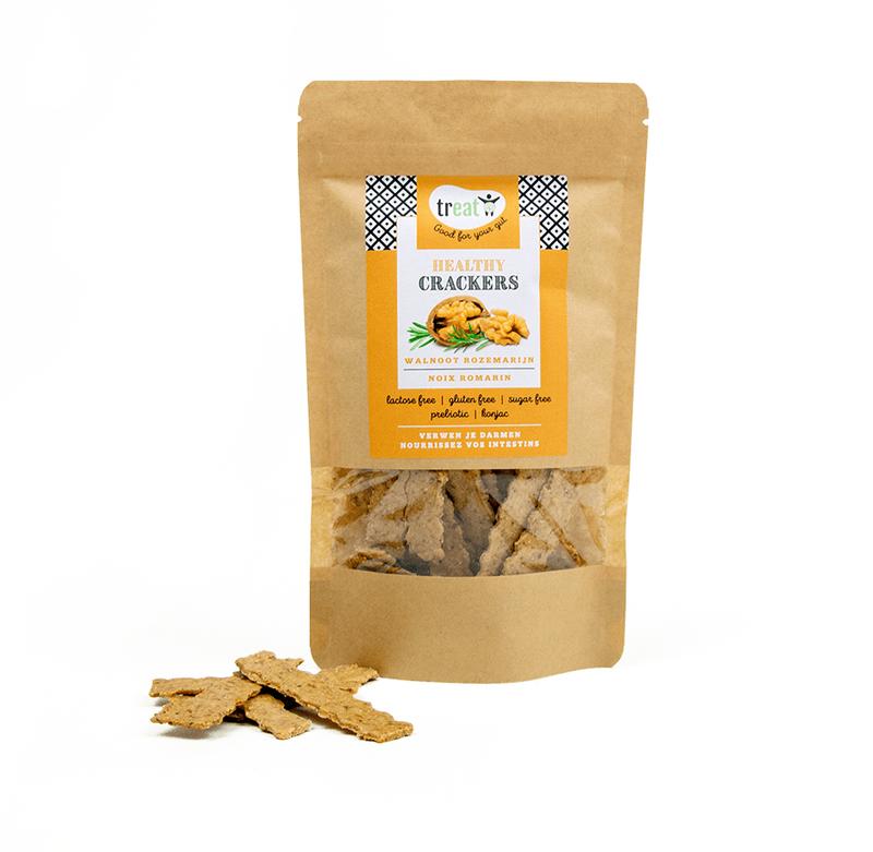 Treat Crackers Walnoot Rozemarijn Glutenvrij (80 gr)