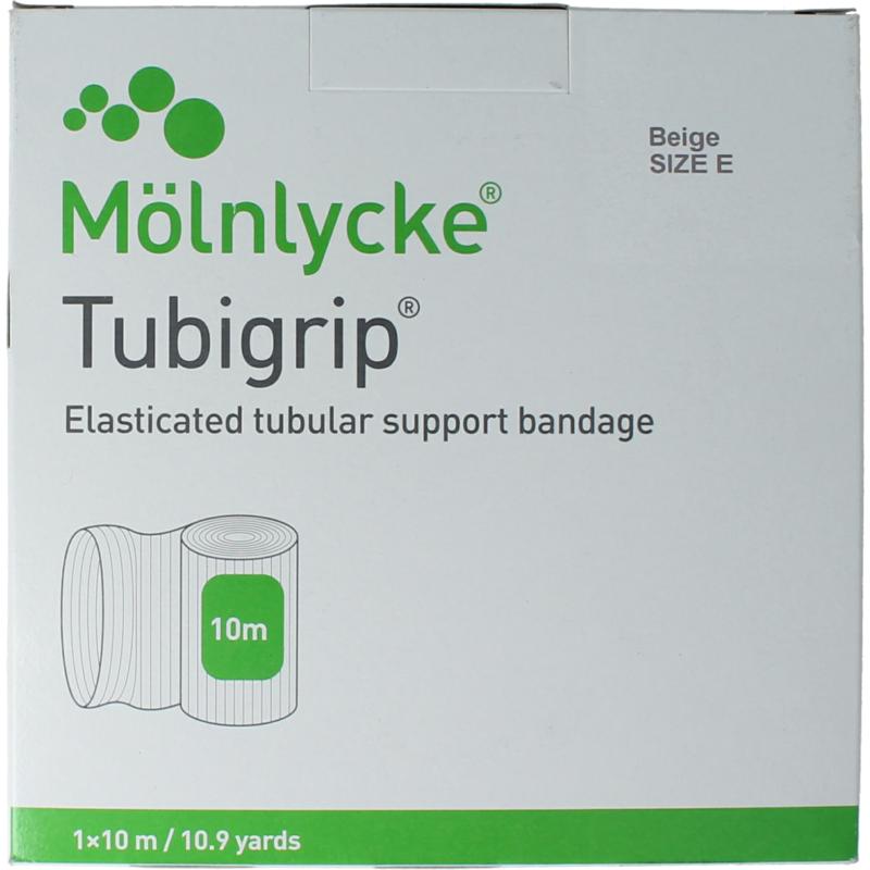 Tubigrip Elastisch Buisverband E 10m x 8,75cm Huidkleur (1 stuk)