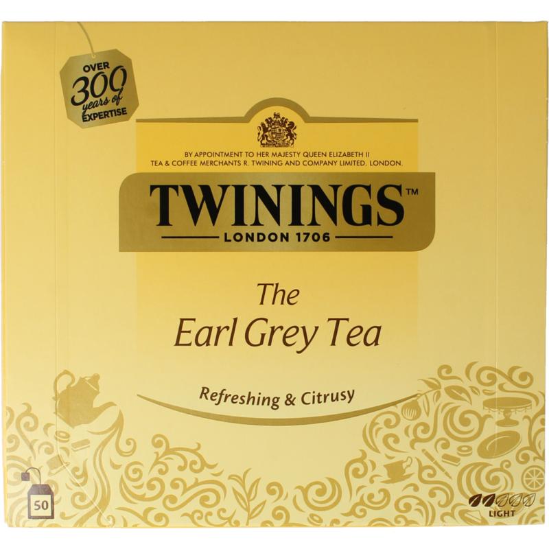 Twinings Earl Grey Envelop (50 zakjes)