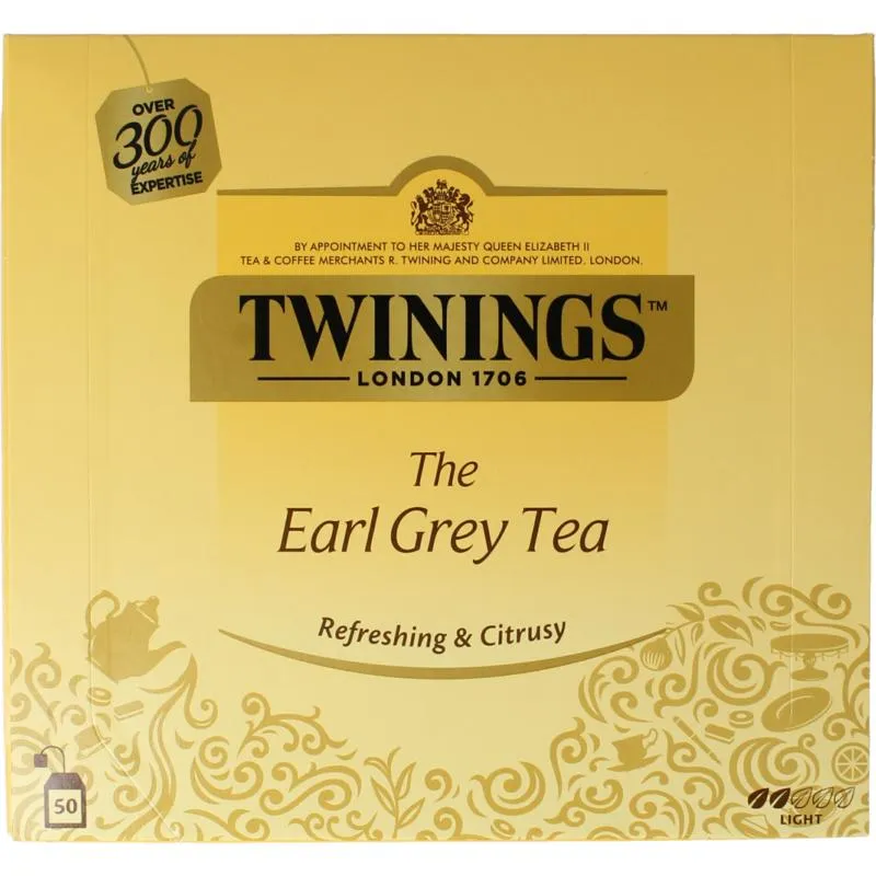 Twinings Earl Grey Envelop (50 zakjes)