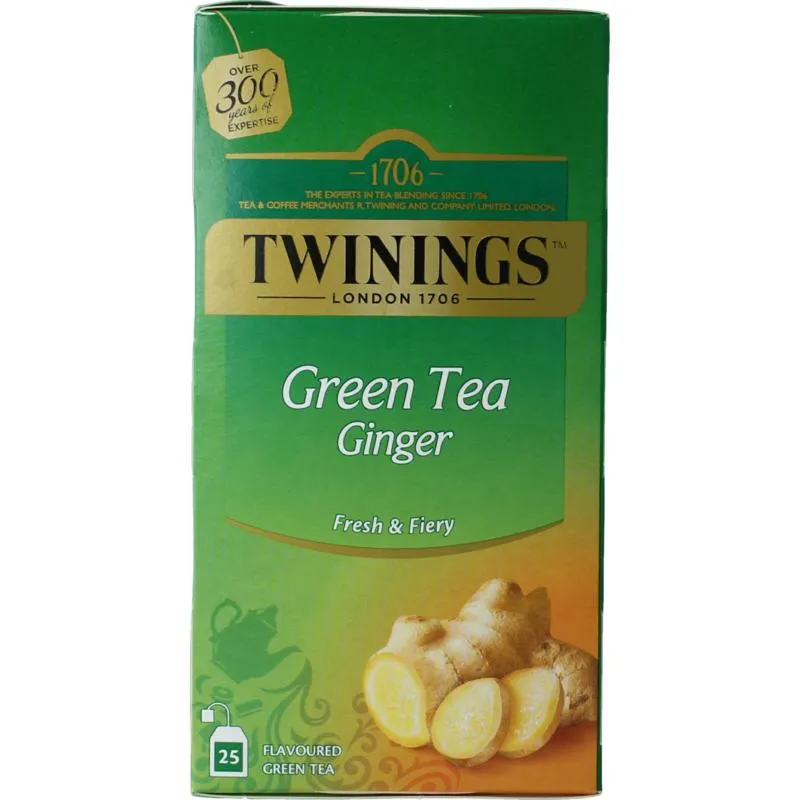 Twinings The Vert Gingembre (25 zakjes)