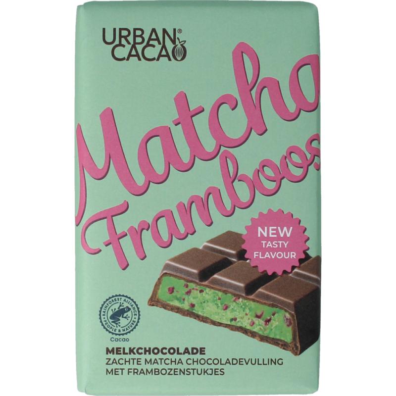 Urban Cacao Matcha Framboos (140 gr)