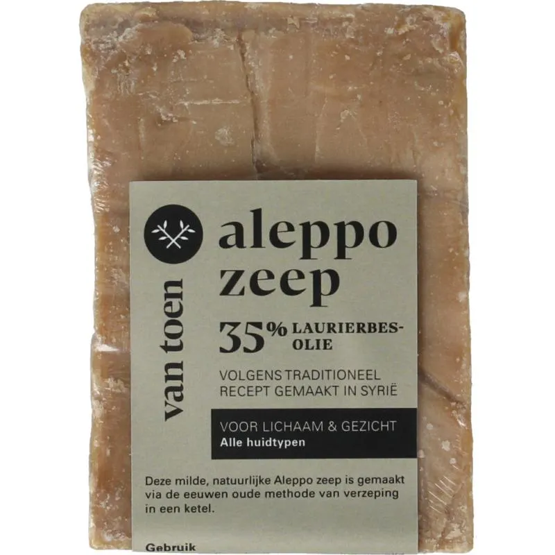 Van Toen Aleppo Zeep 35% Laurierbesolie (190 gr)