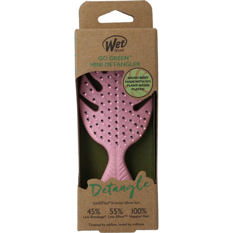 Wetbrush Go Green Detangler Pink Mini (1 stuk)