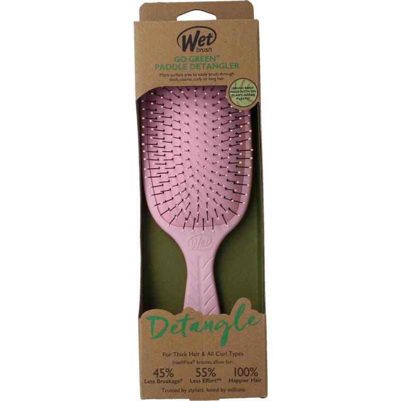 Wetbrush Go Green Paddle Detangler Pink (1 stuk)
