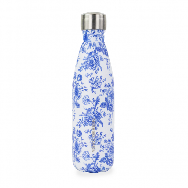 Yoko Drinkfles Toile de Jouy Blue Isotherm 500ml (1 stuk)