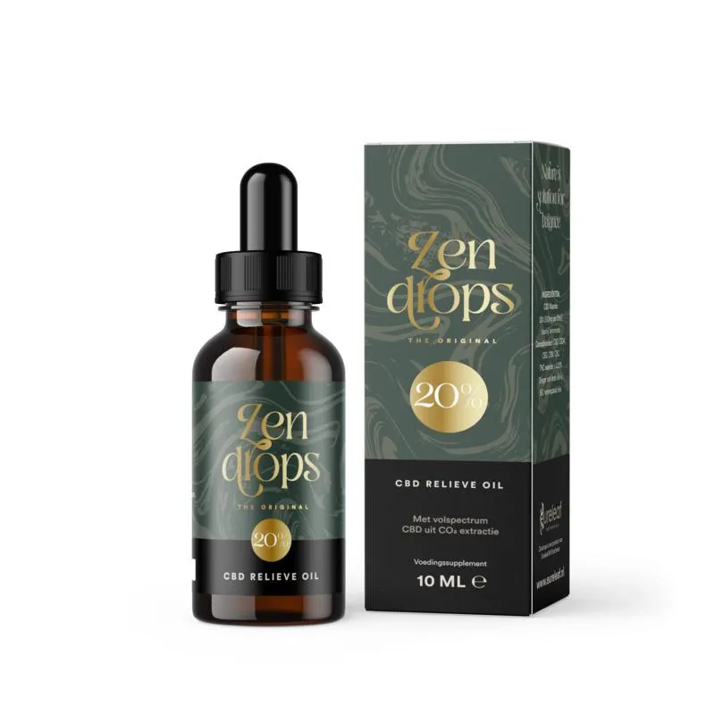 Zendrops CBD Olie 20% Hennepzaadolie (10 ml)