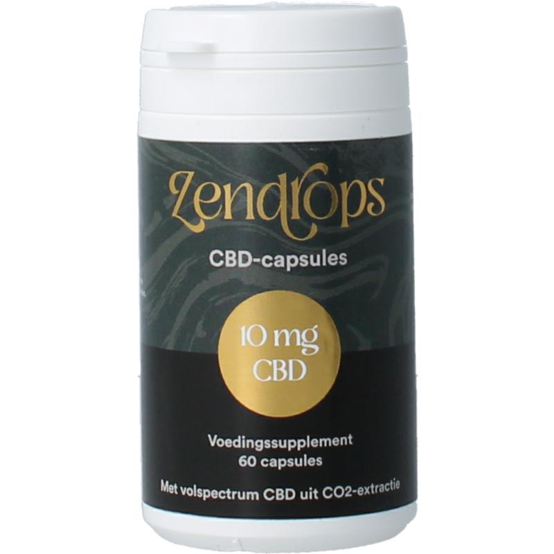 Zendrops CBD Capsules 10mg Hennepzaadolie (60 capsules)