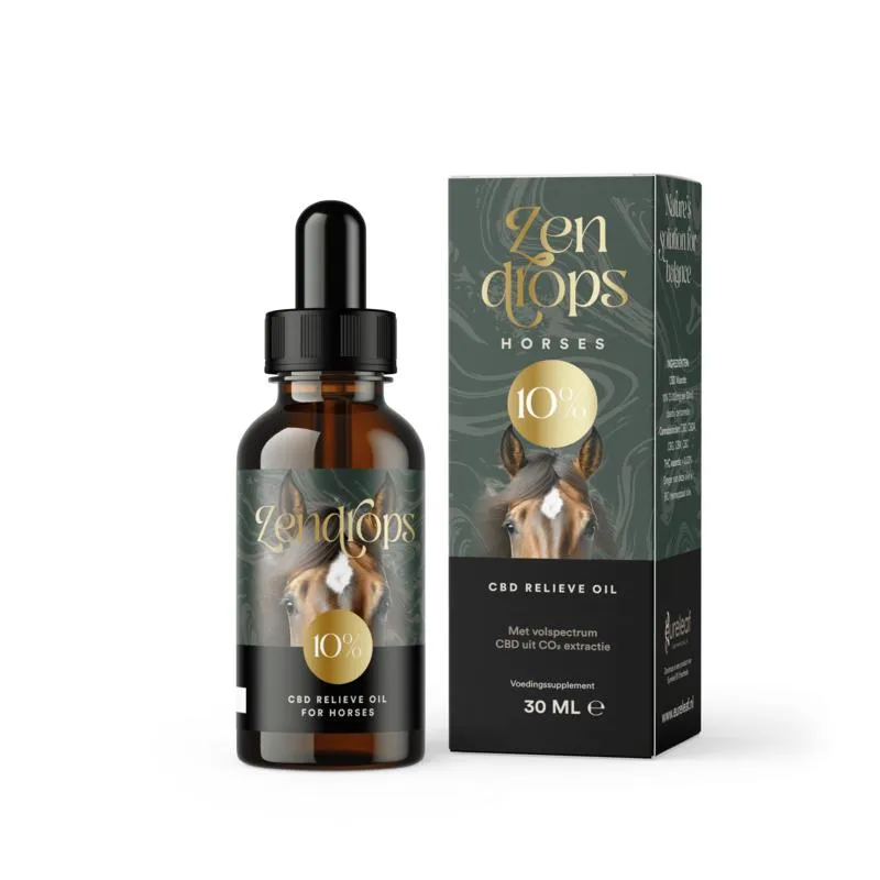 Zendrops CBD Olie Paarden 10% Hennepzaadolie (30 ml)
