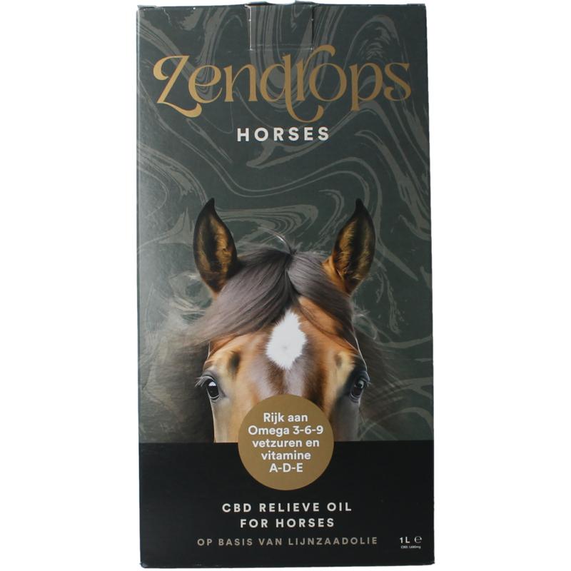 Zendrops CBD Olie Paarden Lijnzaadolie (1000 ml)