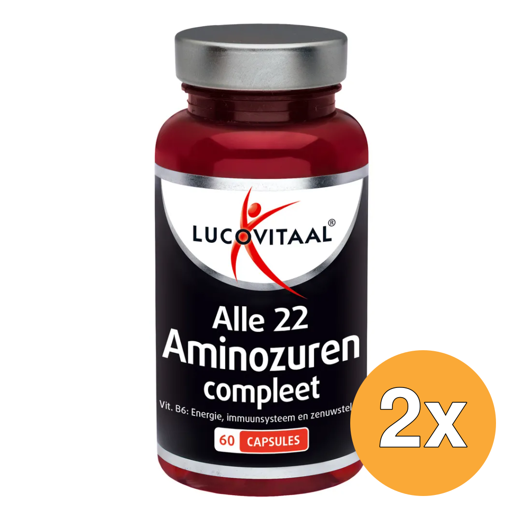 2x Lucovitaal Alle 22 Aminozuren Compleet (60 capsules)