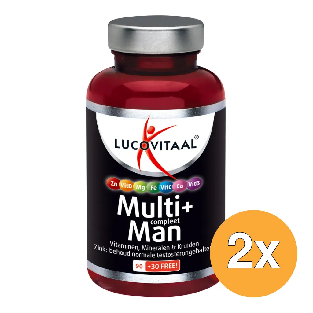 2x Lucovitaal Multivitamine Man (120 tabletten)