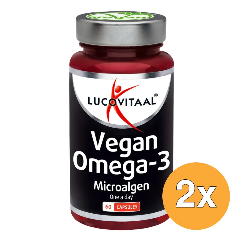 2x Lucovitaal Vegan Omega-3 Microalgen (60 capsules)