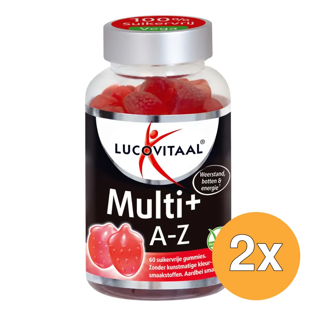 2x Lucovitaal Multi+ A-Z (60 gummies)