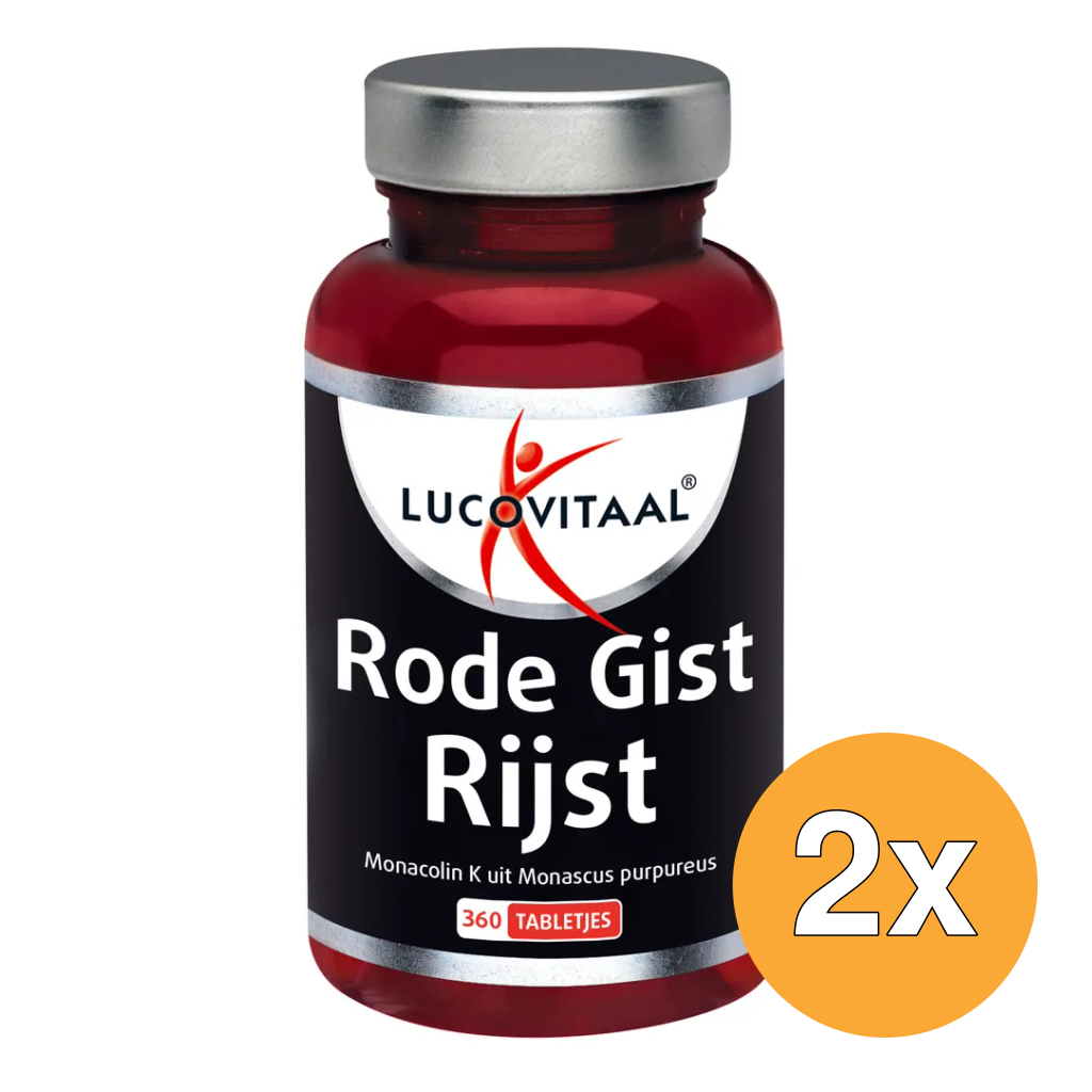 2x Lucovitaal Rode Gist Rijst (360 Tabletjes)