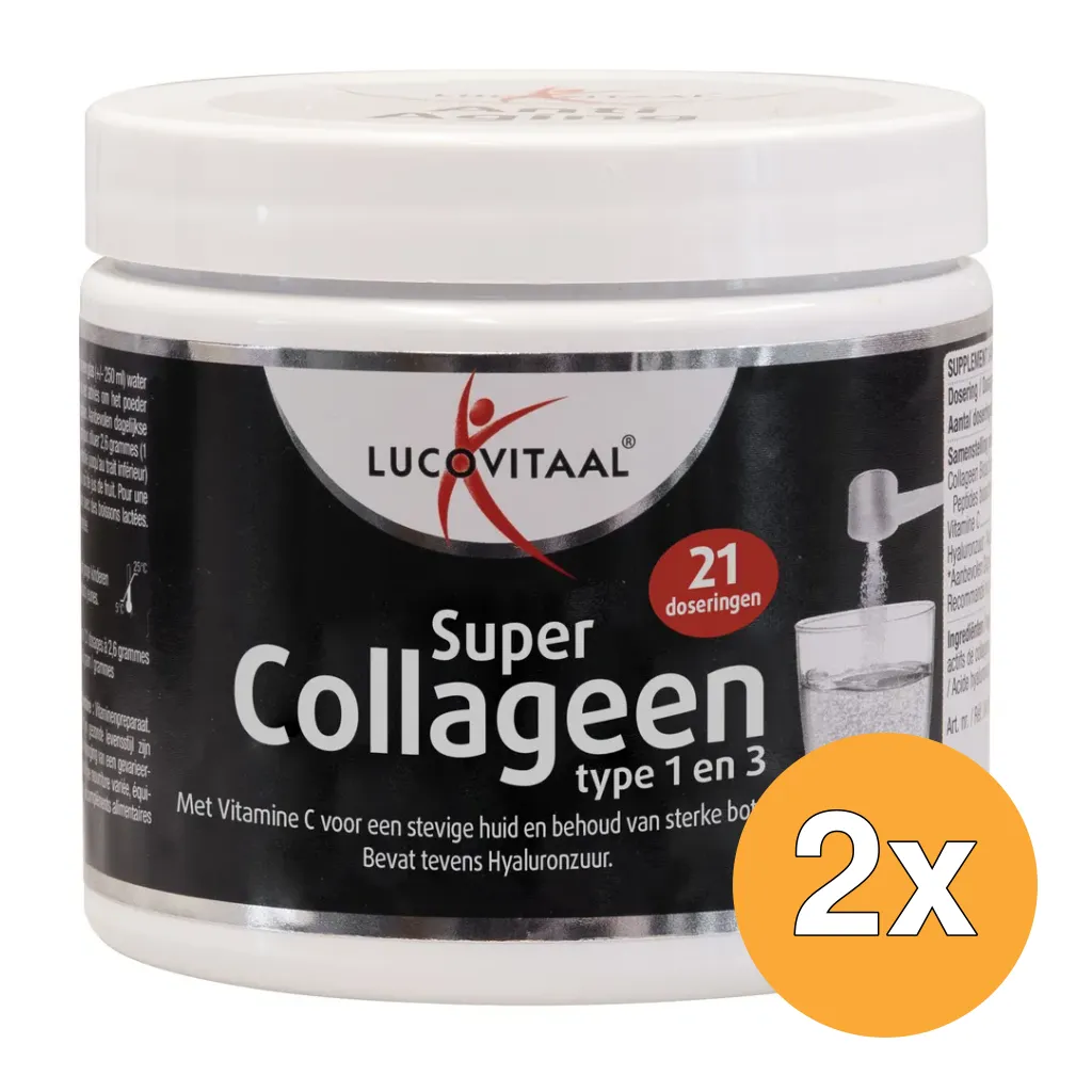 2x Lucovitaal Super Collageen Poeder (54,6 gr)