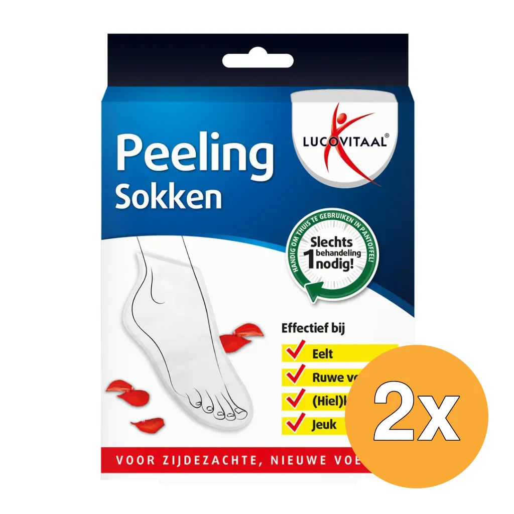 2x Lucovitaal Peeling Sokken (1 paar)