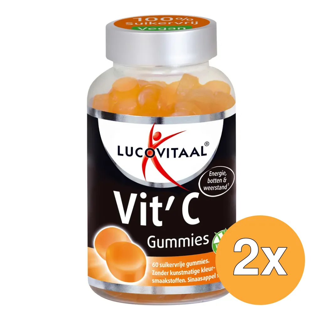 2x Lucovitaal Vitamine C (60 gummies)