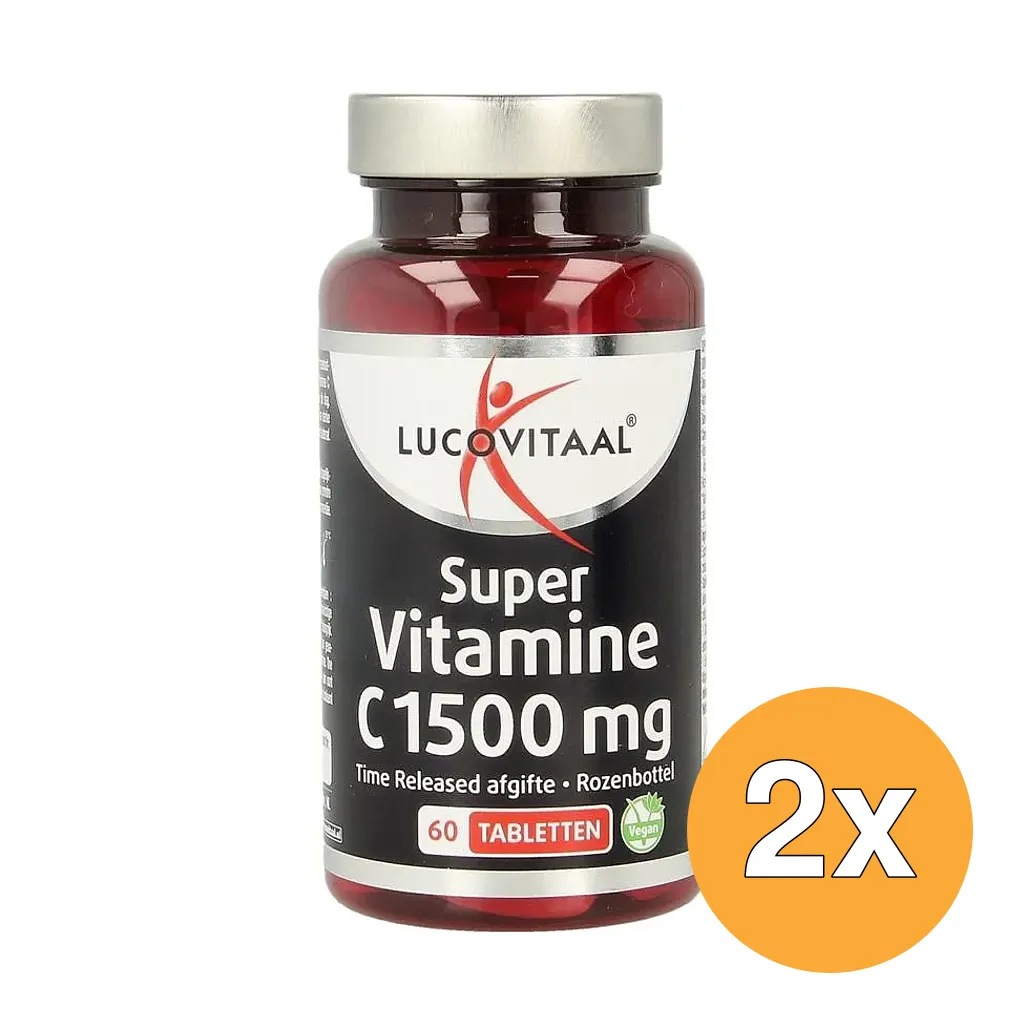2x Lucovitaal Super Vitamine C 1500mg (60 tabletten)