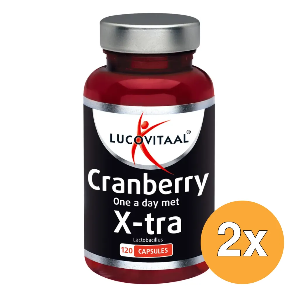 2x Lucovitaal Cranberry X-tra Lactobacillus (120 capsules)