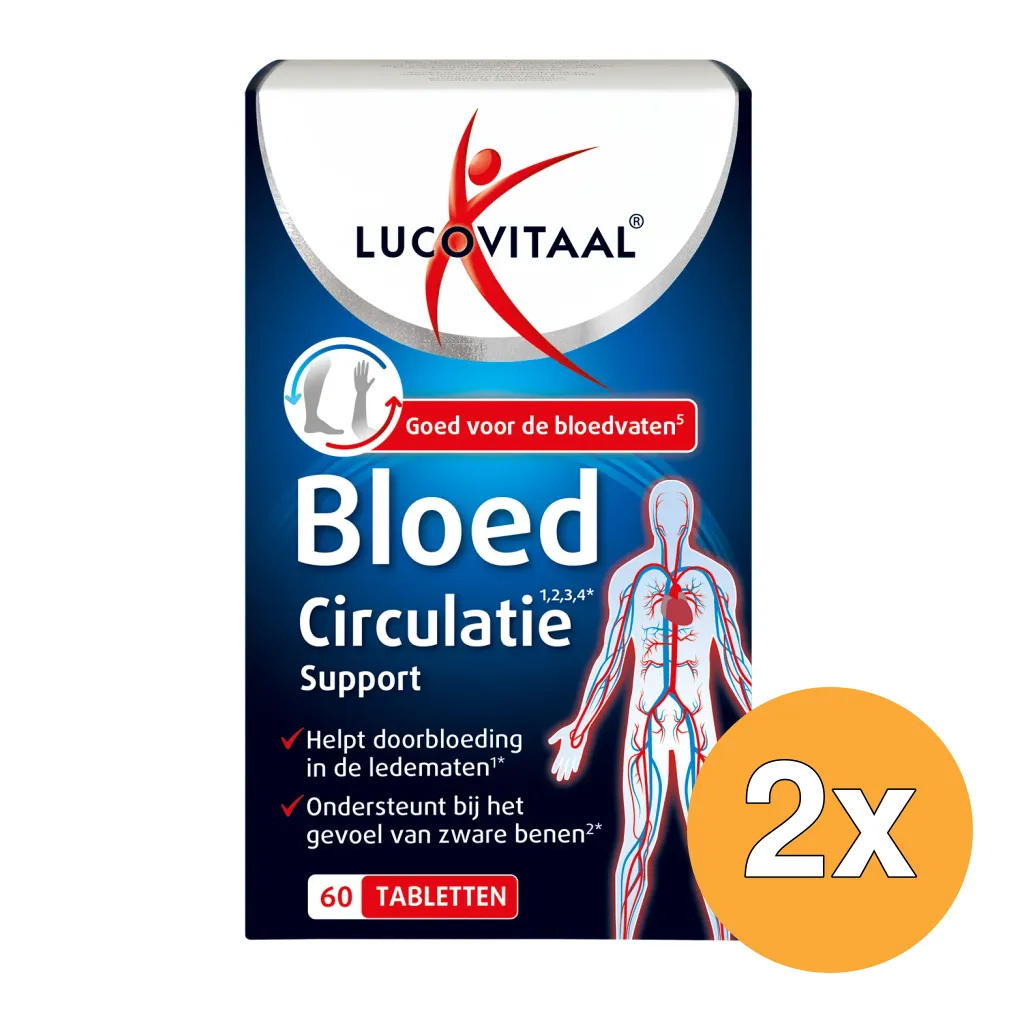 2x Lucovitaal Bloedcirculatie Support (60 tabletten)