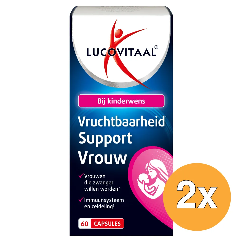 2x Lucovitaal Vruchtbaarheid Support Vrouw (60 capsules)