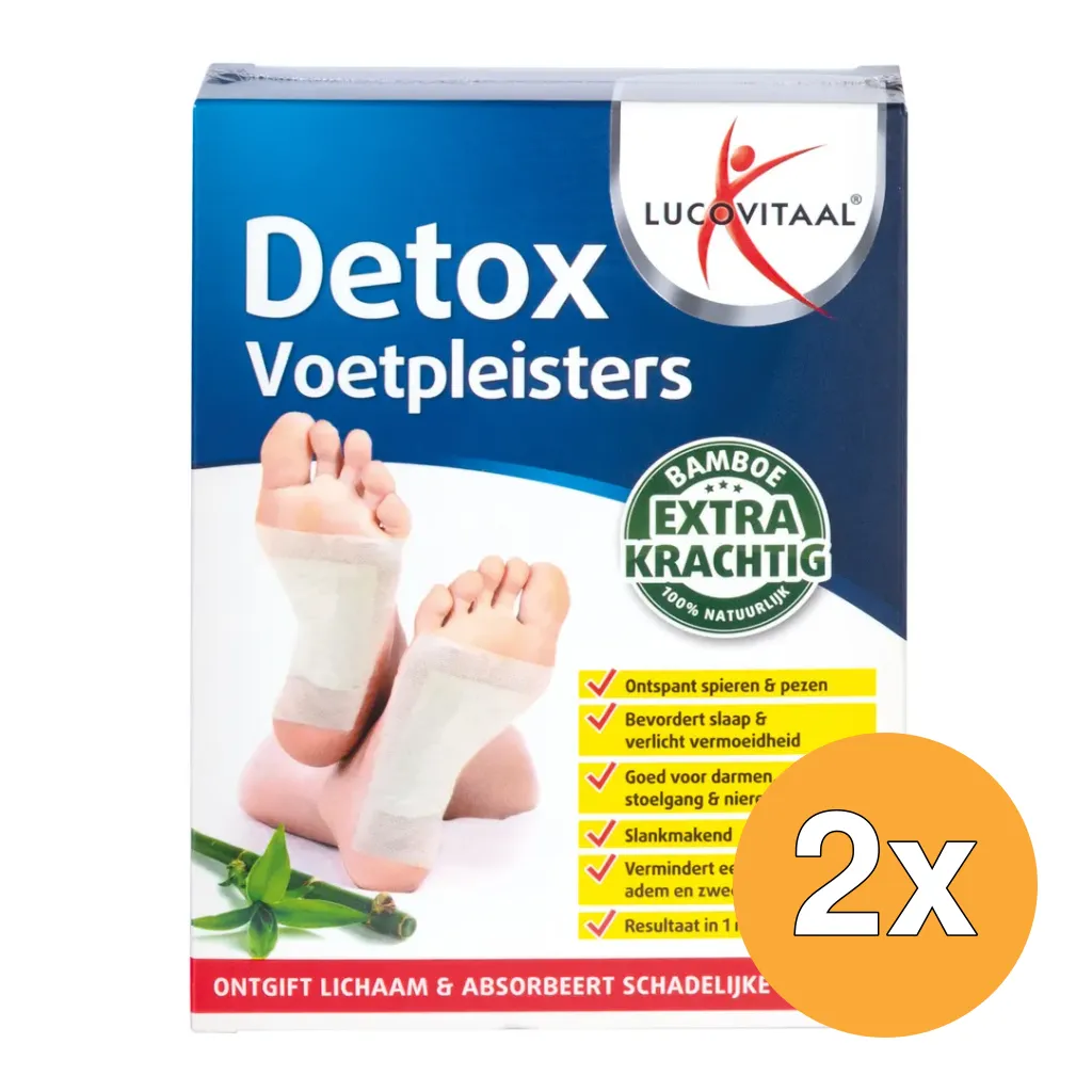 2x Lucovitaal Detox Voetpleisters (10 stuks)