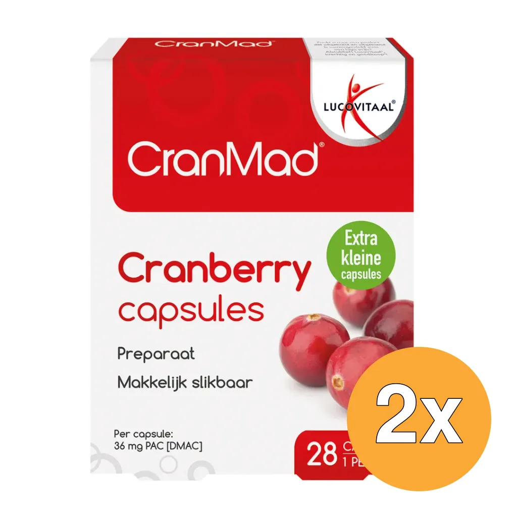 2x Lucovitaal CranMad Cranberry (28 capsules)