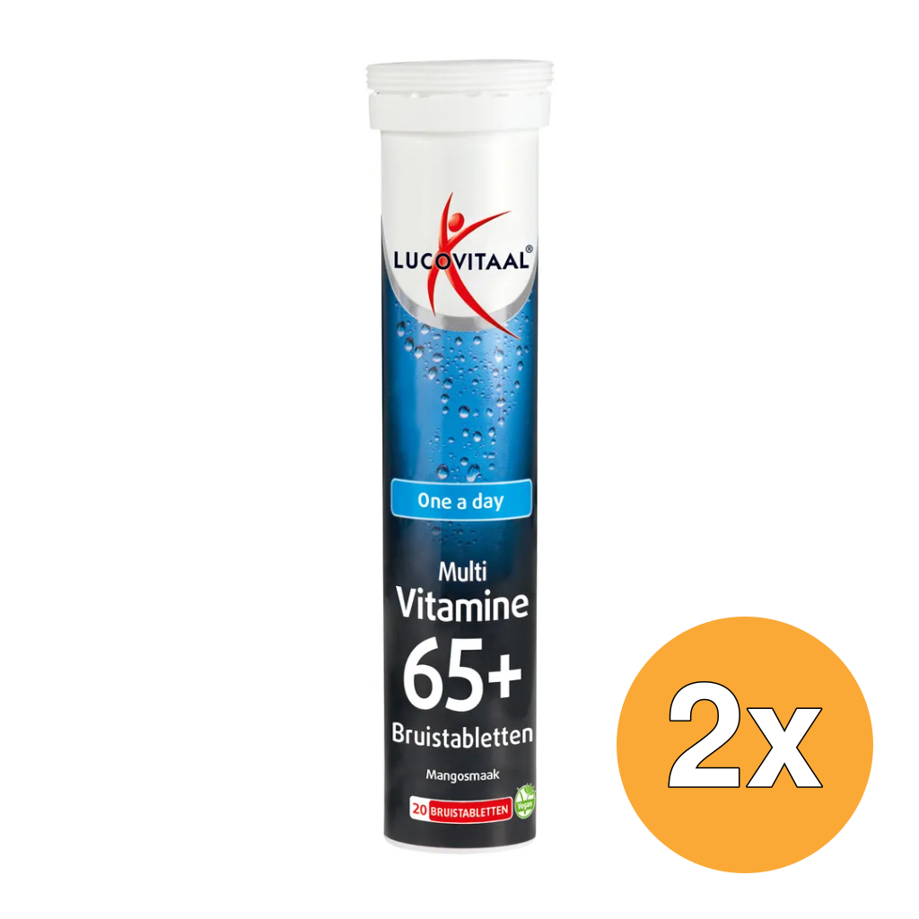 2x Lucovitaal Multi 65+ (20 bruistabletten)