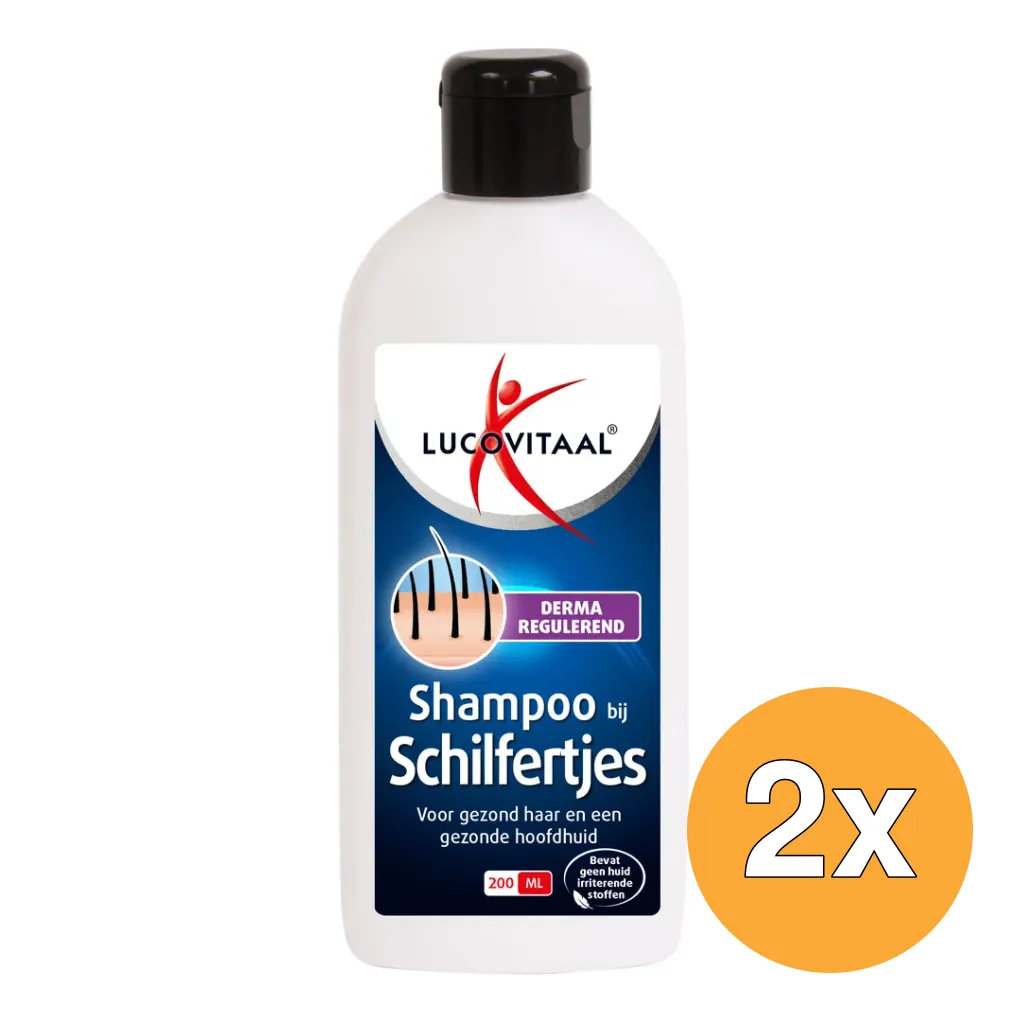 2x Lucovitaal Shampoo Bij Schilfertjes (200 ml)