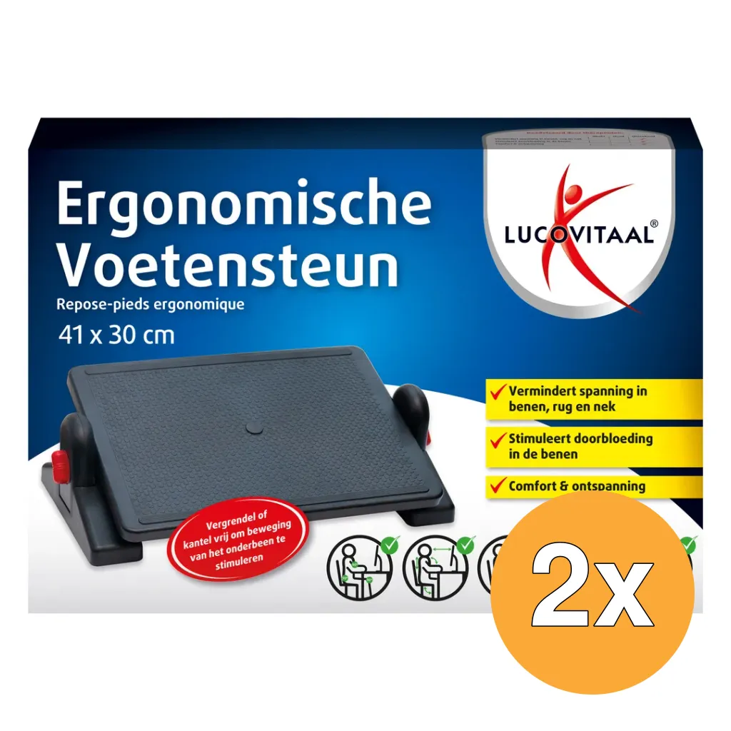 2x Lucovitaal Ergonomische Voetensteun (1 stuk)