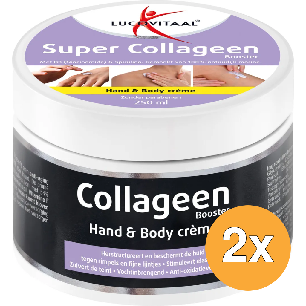 2x Lucovitaal Collageen Hand & Body Crã¨Me (250 ml)