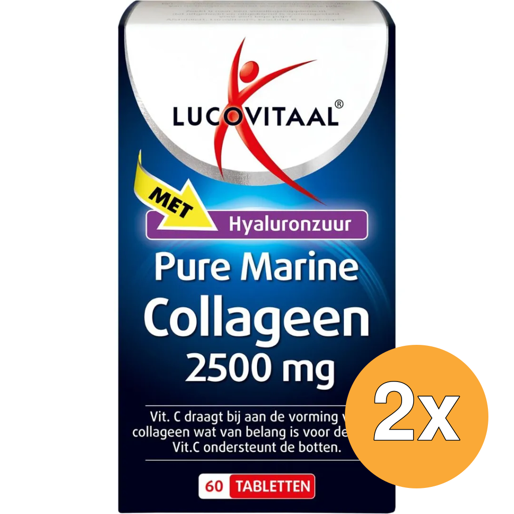 2x Lucovitaal Collageen 2500Mg Pure Marine (60 tabletten)