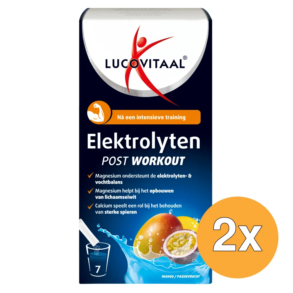 2x Lucovitaal Elektrolyten Post Workout (7 zakjes)