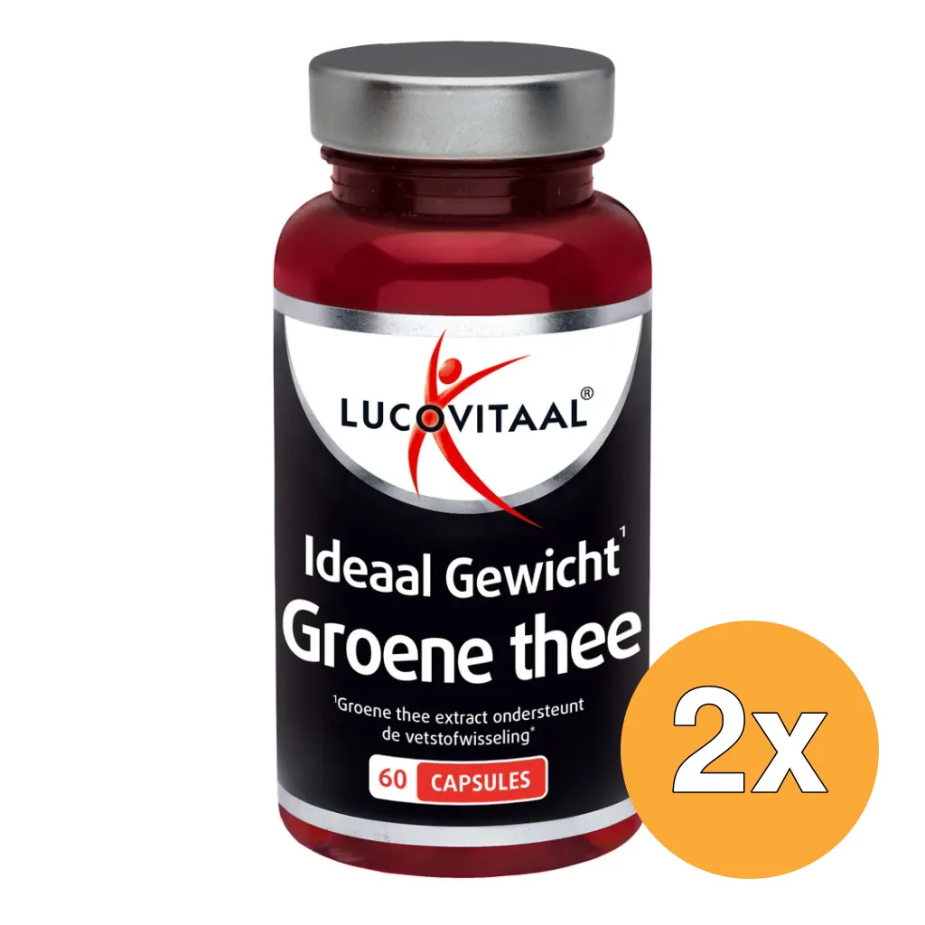 2x Lucovitaal Ideaal Gewicht Groene Thee (60 capsules)