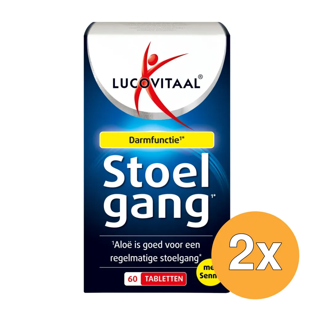 2x Lucovitaal Stoelgang met Senna (60 tabletten)