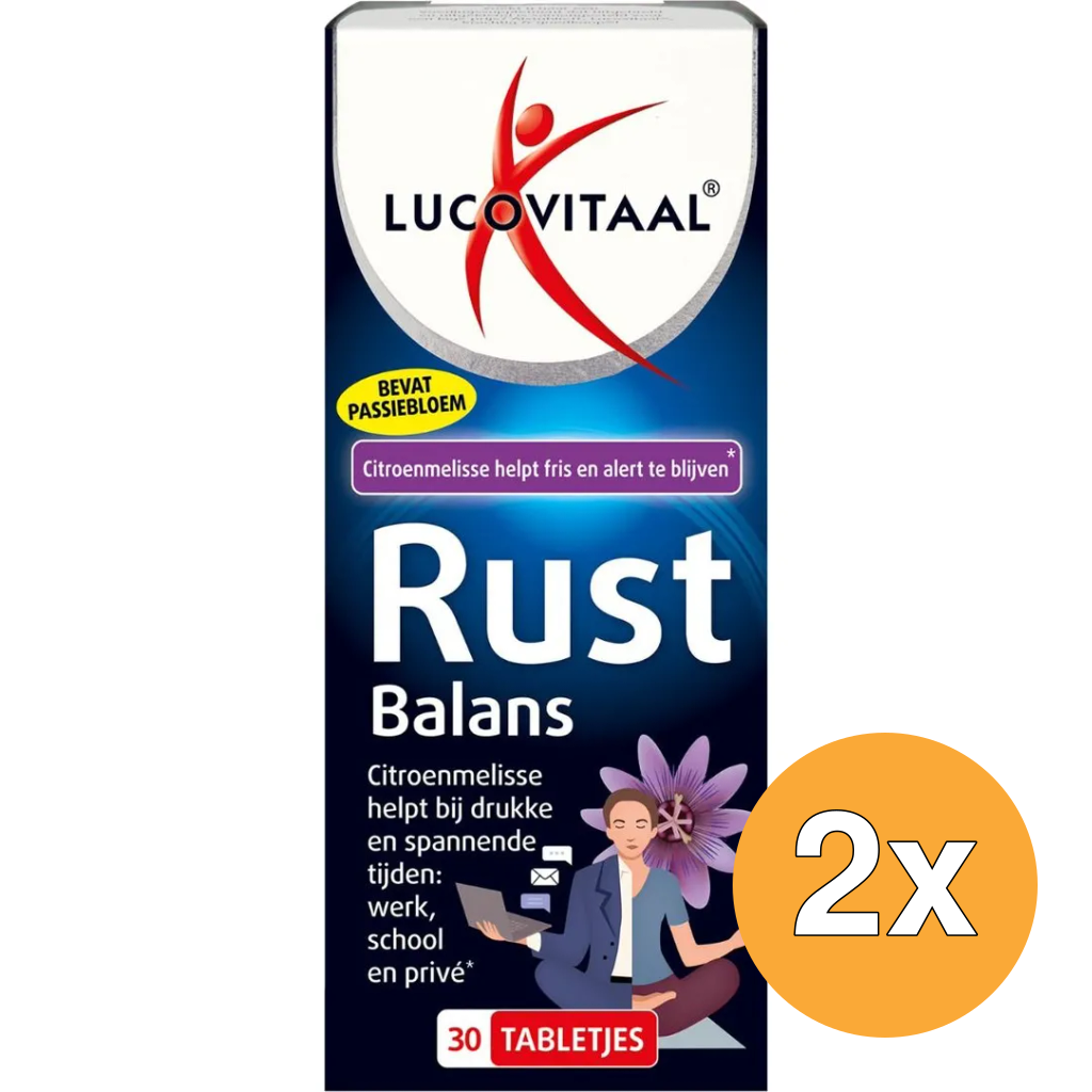 2x Lucovitaal Rust Balans (30 tabletten)