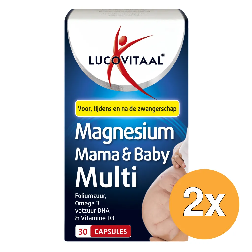 2x Lucovitaal Magnesium Mama & Baby Multi (30 capsules)