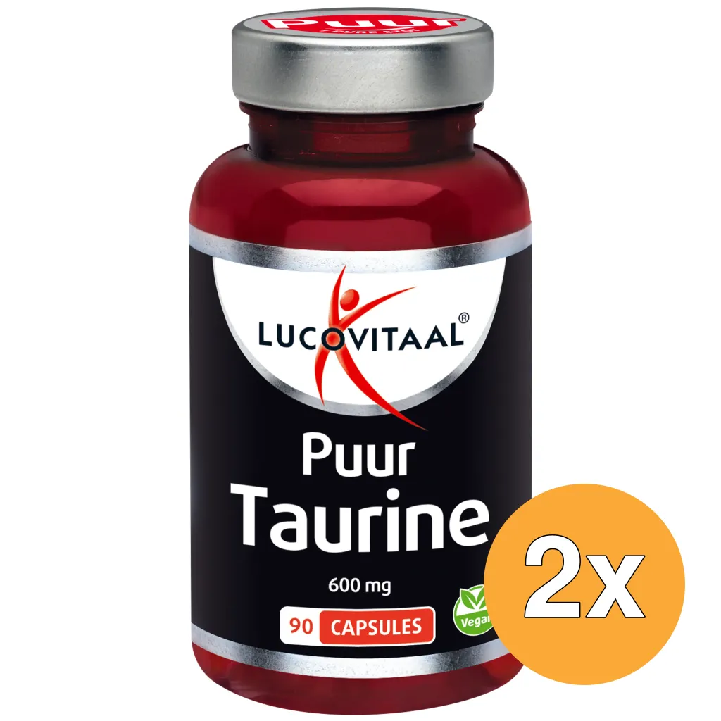 2x Lucovitaal Taurine Puur 600mg (90 capsules)