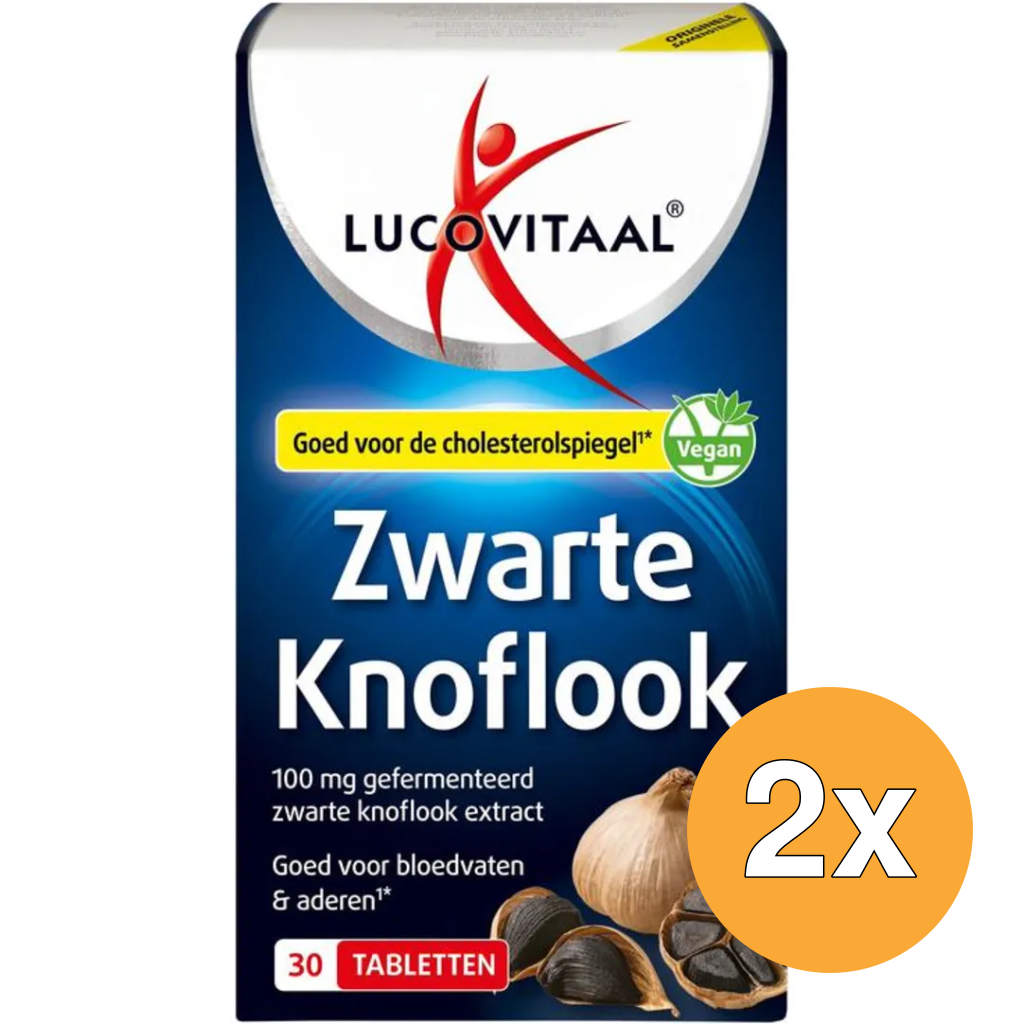 2x Lucovitaal Zwarte Knoflook (30 tabletten)
