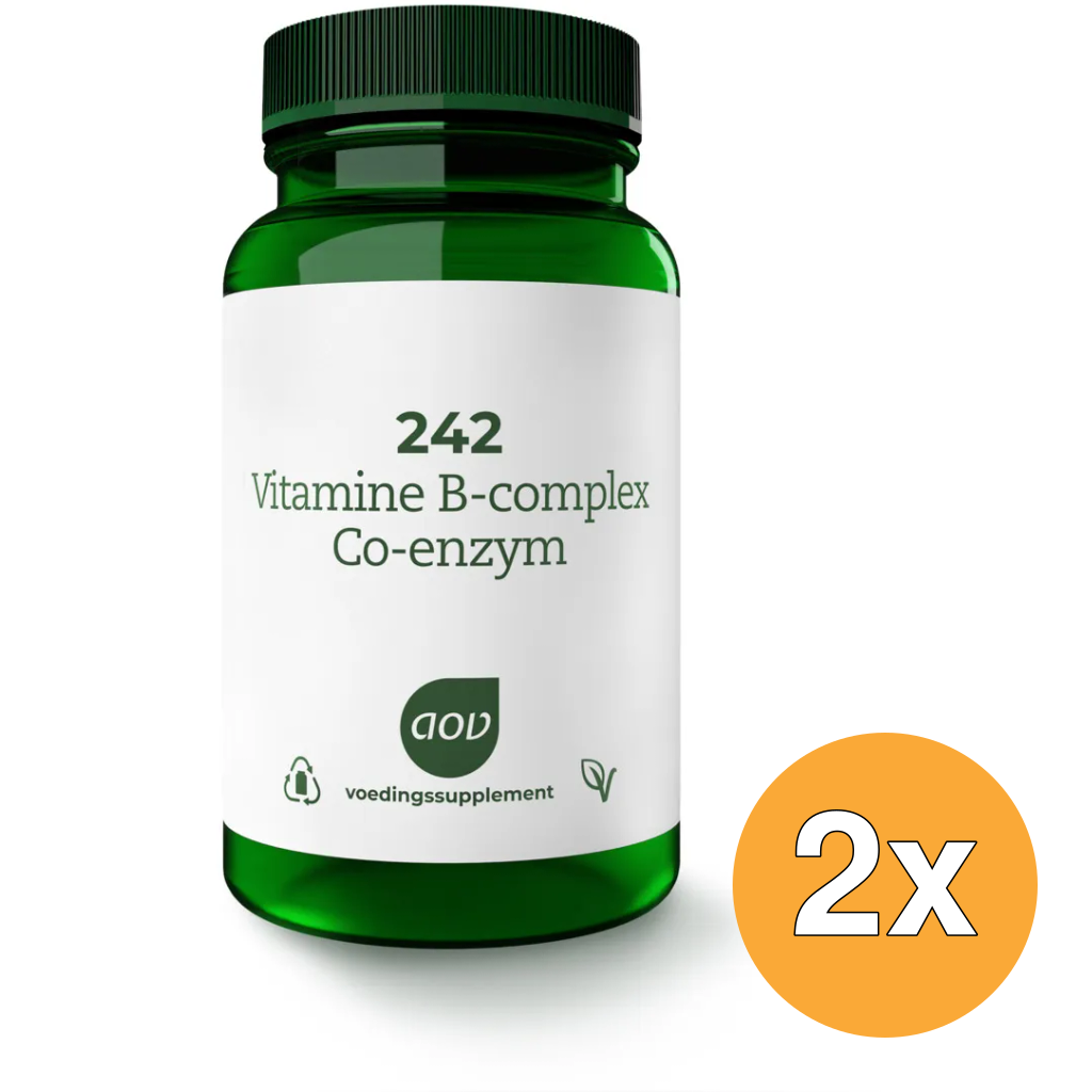 2x Aov 242 Vitamine B Complex Co-Enzym (60 tabletten)