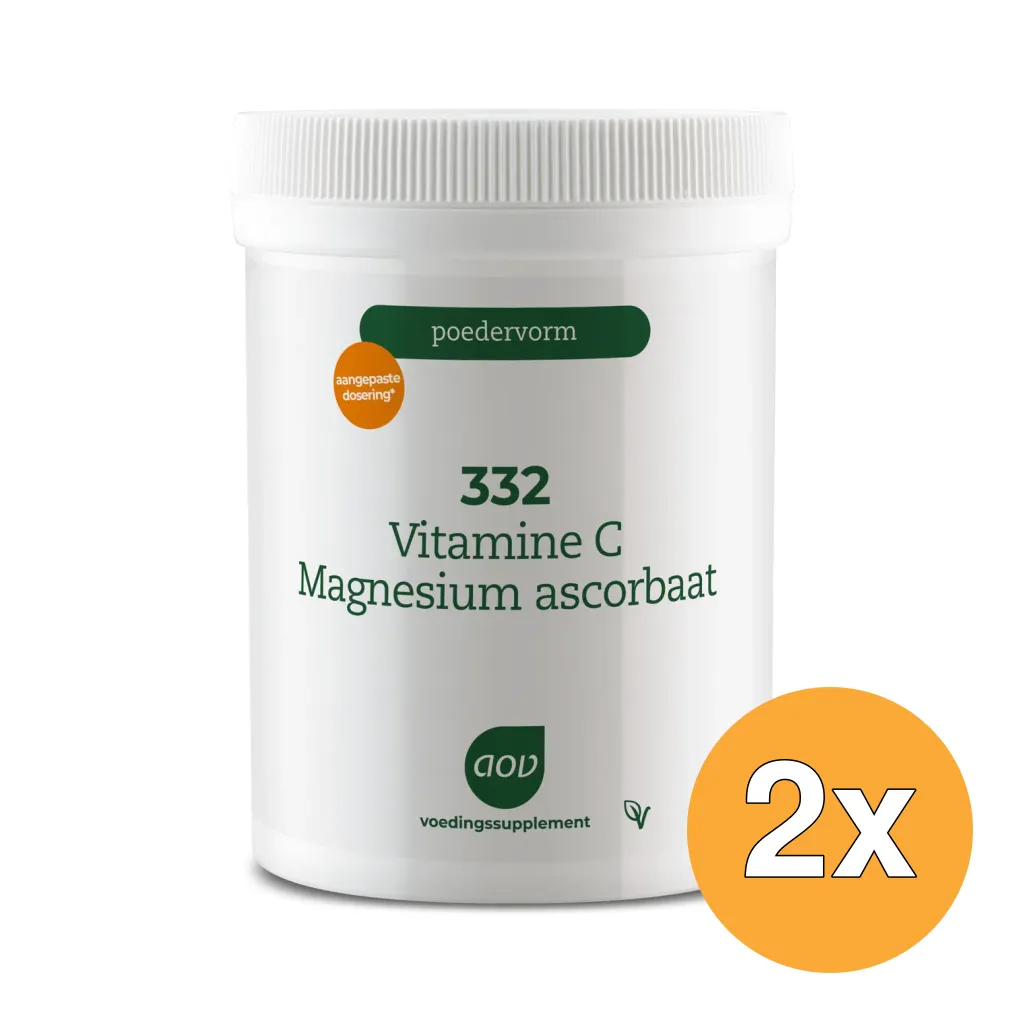 2x AOV 332 Vitamine C magnesium ascorbaat (250 gr)