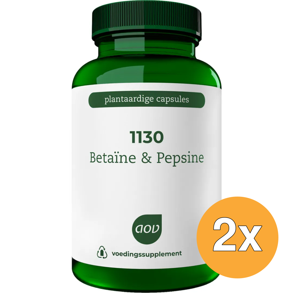 2x Aov 1130 Betaine Pepsine (120 vega capsules)